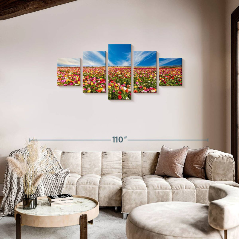 Field Of Buttercups, 34" H x 74" W