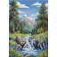 Trousse de point de croix compté en cascade Faraway Mountains par Abris Art AH-334