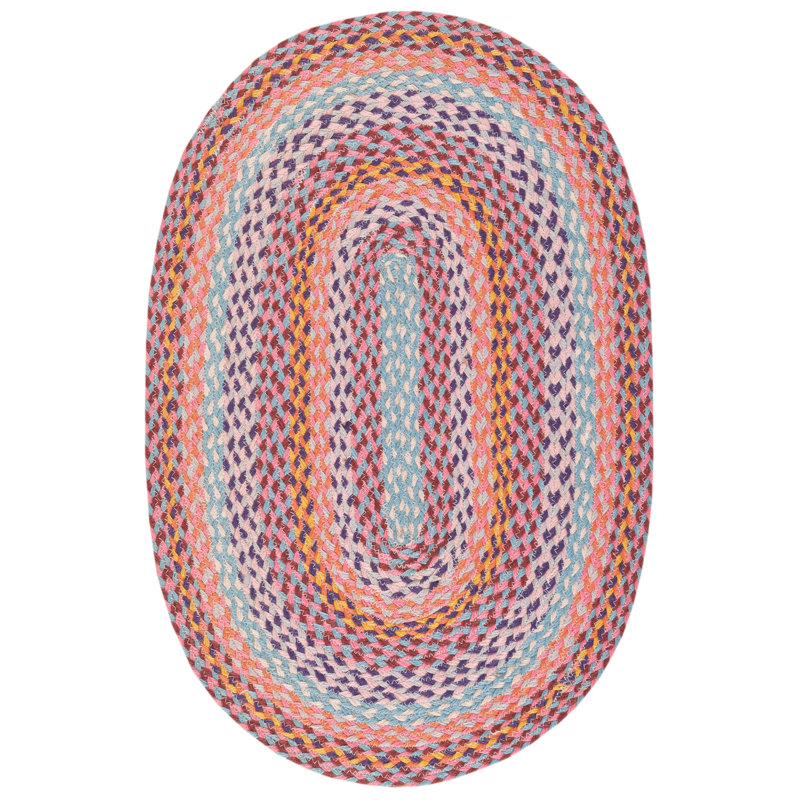 Tapis en jute tissé à la main Alsatia, Oval 6 pi x 9 pi