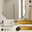 Miroir de salle de bain Contemporary Cadre en acier inoxydable-685656158-688382508