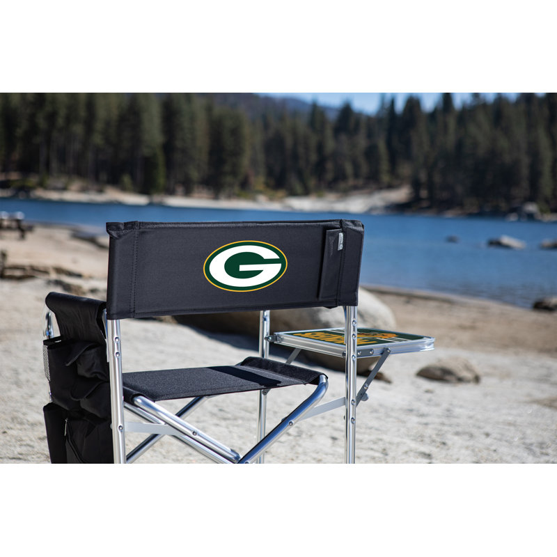 Folding Director Chair, Blue, Green Bay Packers