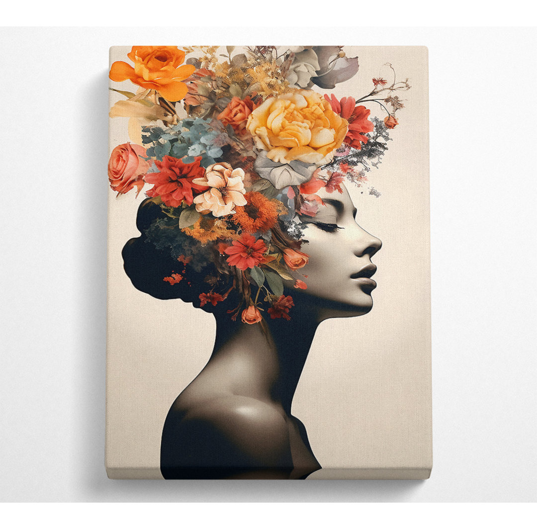 Flower Hair Fashion - Kunstdrucke auf Leinwand