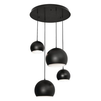 Luminaire suspendu en grappe à 4 lumières
