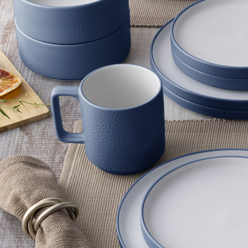 Verres à vin Noritake Colortex, 16 oz., Ensemble de 4, Bleu