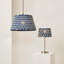 Hetti 15 cm H Empire Cotton Lamp Shade ( Slip-On ) in Blue