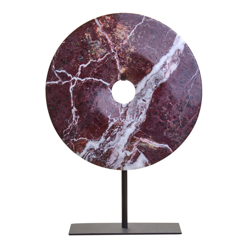 Aleksandar Abstract Figurines & Sculptures, 31.75cm H x 27.94cm W x 11.4cm D, Red