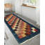 Tapis de couloir unique en laine 6 pi 7 po x 2 pi 11 po Deronna