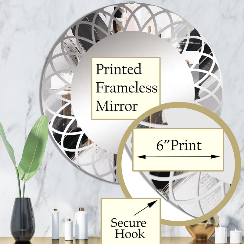 Miroir mural Lembach, 32 po x 32 po