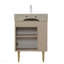 Base de meuble-lavabo 21,6 po seulement, tablette ouverte à gauche, vert-385497128