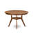 7-Pc Modern Dining Set Includes a Pedestal Kitchen Table and 6 Light Tan Linen Fabric Chairs with Button Tufted- Antique Walnut-723018312-719699835