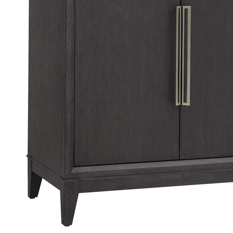 Molasses Ash Wood Stone-Top 4-Door Buffet