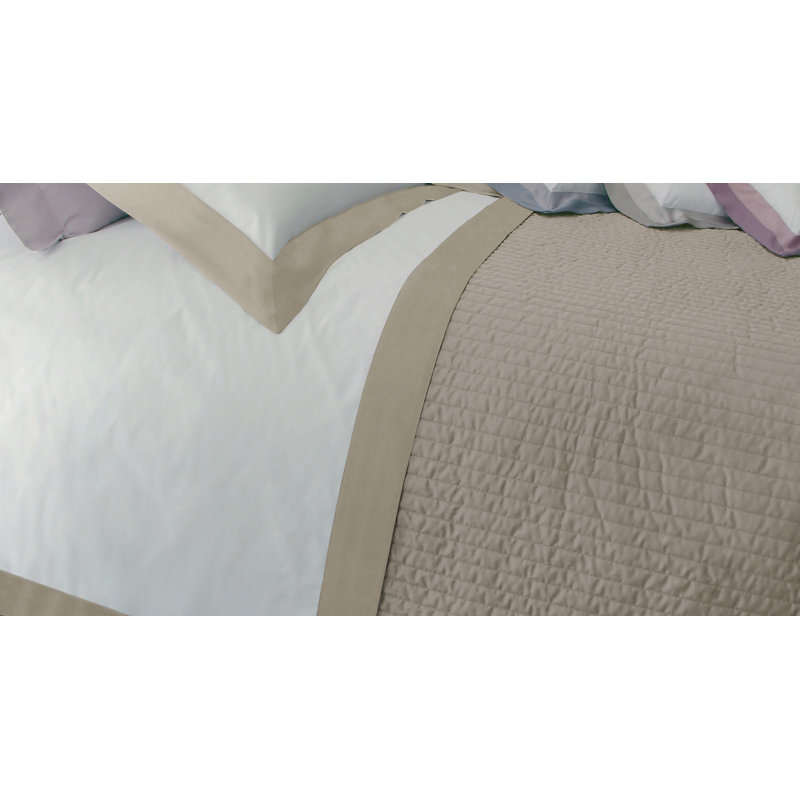 Channel Coverlet, King Coverlet, Colonial Gray