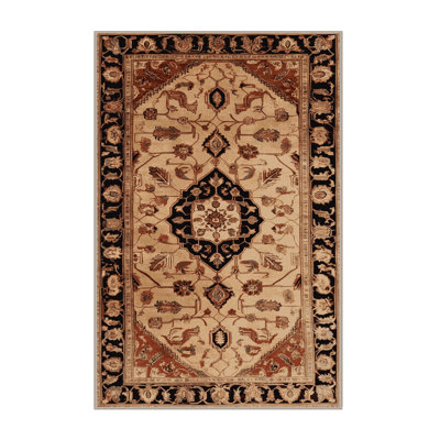 Machine Washable Persian Brown Area Rug