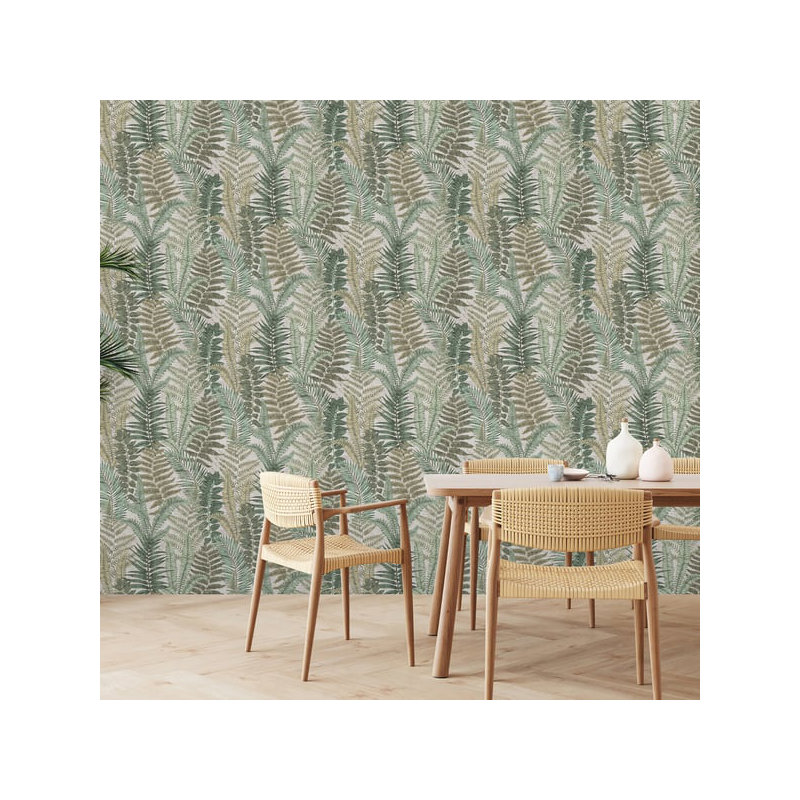 Galerie Flourish Green Tree Leaf Wallpaper FL61119, Green