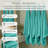 Willow 12 Pieces Towel Set – 100% Combed Cotton, Premium Quality 630 GSM, Turquoise, Ultra-Soft & Highly Absorbent (12 Bath Towels)-828768440-828768429