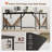 66''Computer L-Shaped Metal Base Desk Corner Gaming Desk-2089015896