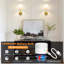 Ensemble de deux appliques murales rechargeables sans fil à piles avec télécommande, avec 5 ampoules à intensité variable détachables-522399104-523293573
