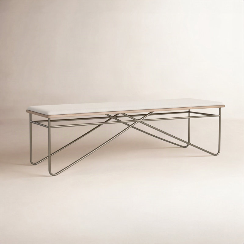 Carci Polyester Upholstered Bench