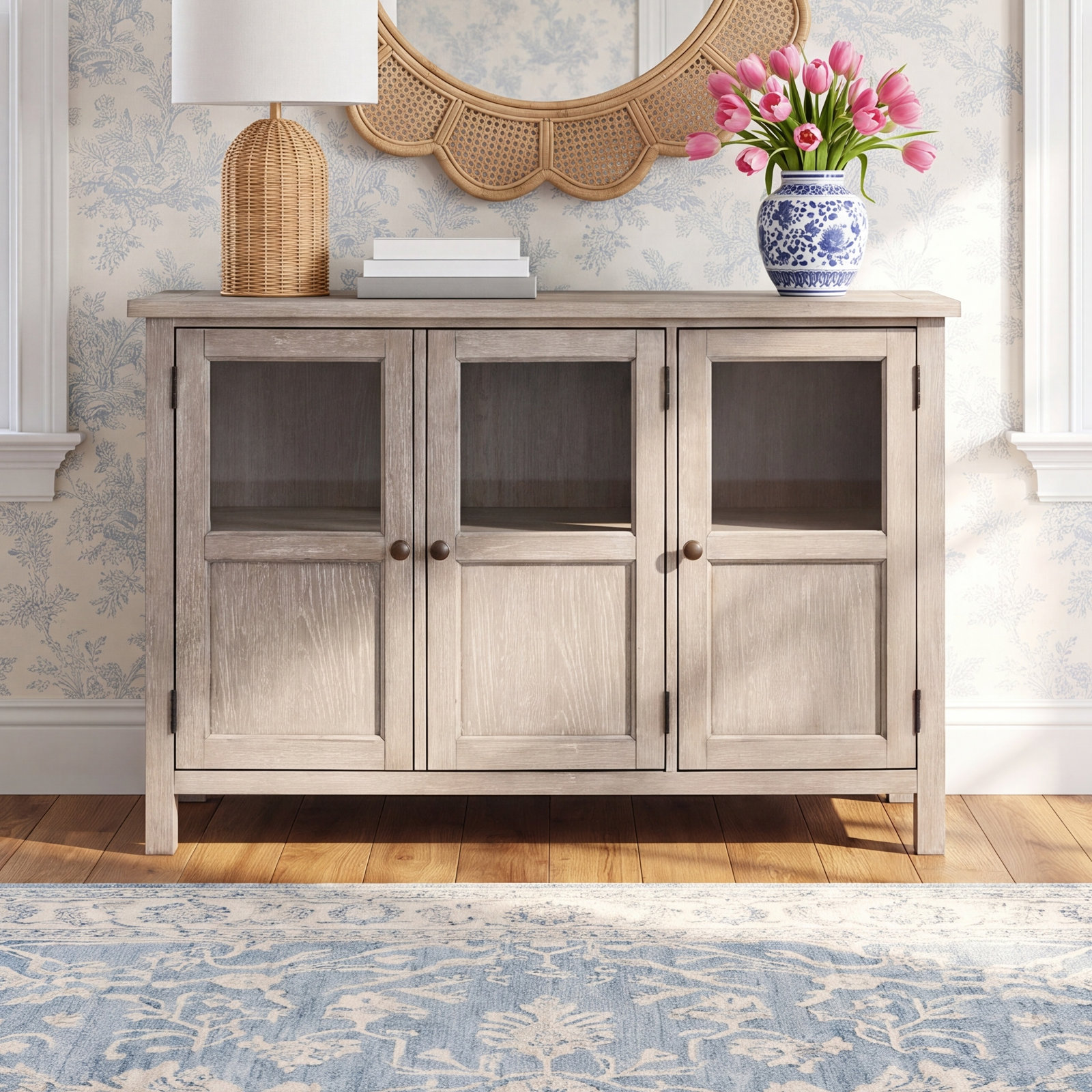 Walter Oak Buffet Table