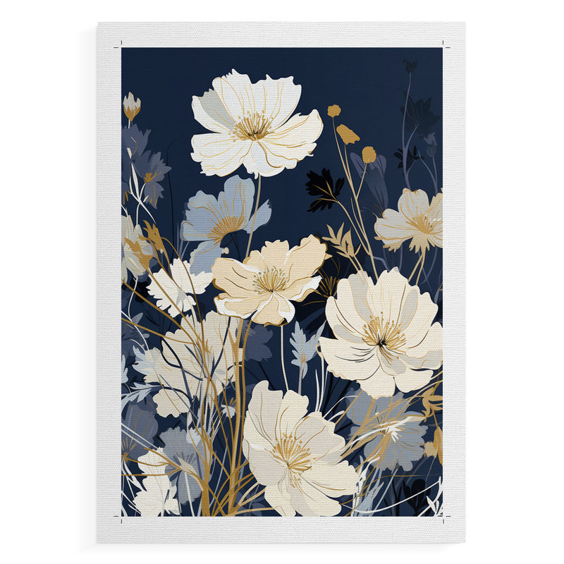 FLORAL Series CCCCLXV - Impression sur toile seulement - NON CADRE, H 12 po x l 8 po