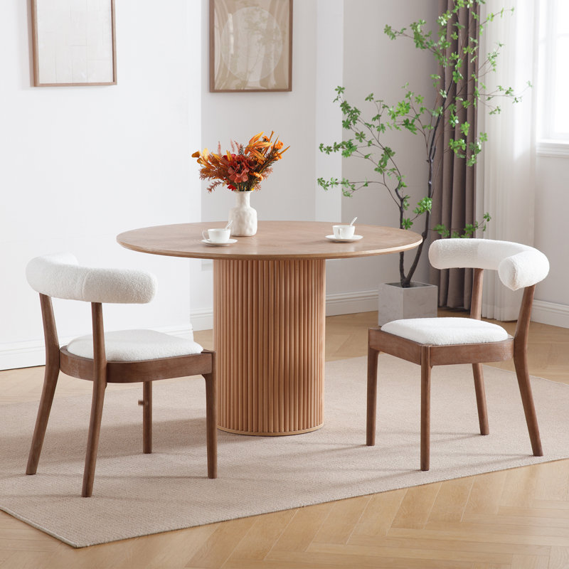 Chaise d'appoint à dossier solide Ayman, Blanc