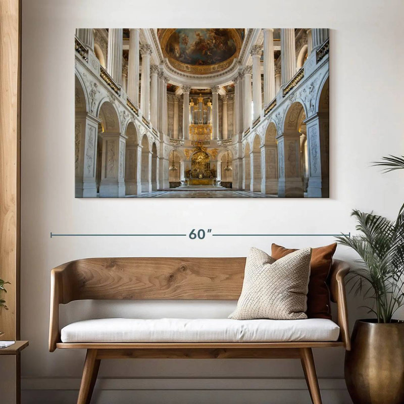 Chapelle royale à Versailles, H 34 po x l 51 po