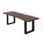 Banc en bois massif Towle-466889871