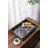 S/2 Effra Rectangular Trays,Black Marbled