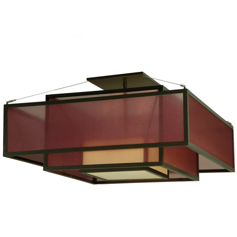 Quadrato 4 - Light Semi Flush Mount