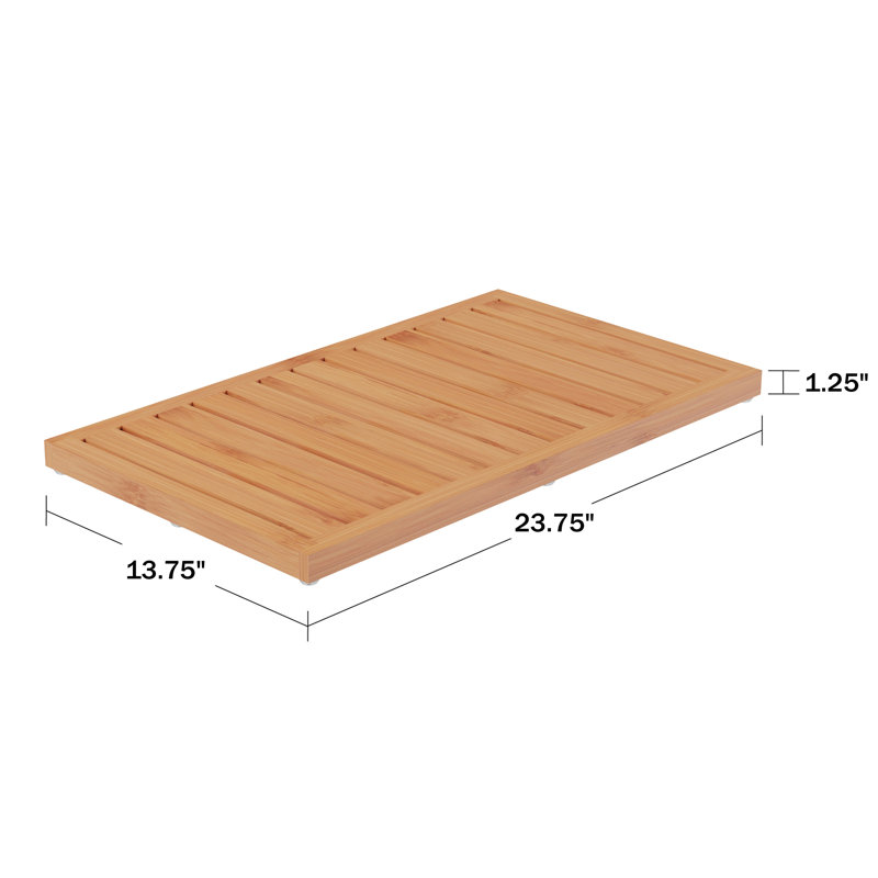 Arthetta Non-Slip Slatted Bamboo Bath Mat