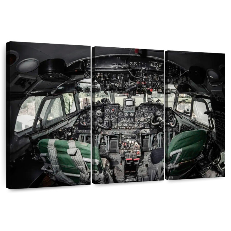 Cockpit d'avion Mehar Retro, H 36 po x l 57 po