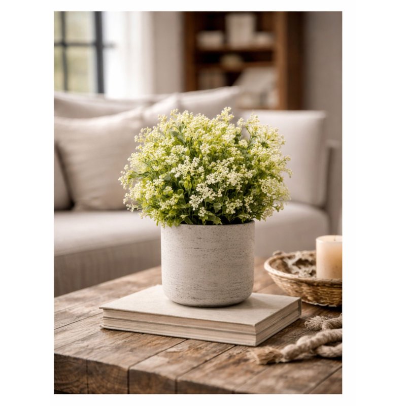 Faux White Berry Arrangement