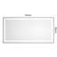 Miroir de salle de bain 55 po x 28 po à DEL avec façade et rétroéclairage, miroir de meuble-lavabo mural avec cadre en aluminium, antibuée, mémoire, 3 couleurs, gradation continue-850775976-850775968-850775985