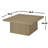 Square Engineered Wood Cocktail Coffee Table, Latte