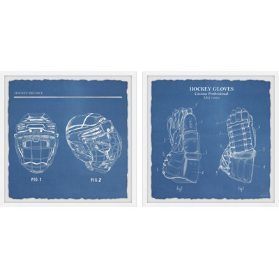 Firman Hockey Gloves 2-Piece Framed Print Set