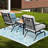 3-Piece Outdoor Patio Rocking Set with Cushioned Chairs and Side Table-11715721