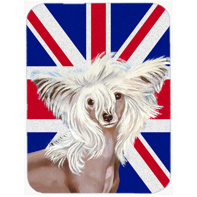 Planche à découper en verre à drapeau britannique britannique caroline Union Jack