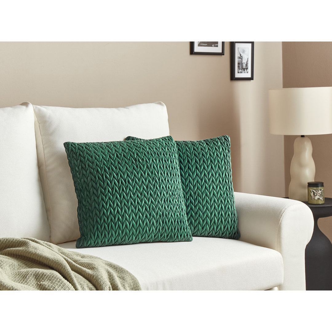 Aeneas Geometric Square Throw Cushion With Filling