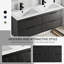Meuble-lavabo double mural avec plateau en résine Ciarra-51493337