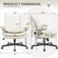 Chaise de bureau ergonomique à pieds croisés avec accoudoirs réglables et pivotant à 360 ° pour le bureau à domicile, capacité de 350 lb-1578636083-1578636088