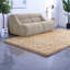 Canapé beige en tissu chenille moderne et peu encombrant sans assemblage requis