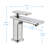 Single Handle Single Hole Bathroom Faucet in Brushed Nickel-69736707