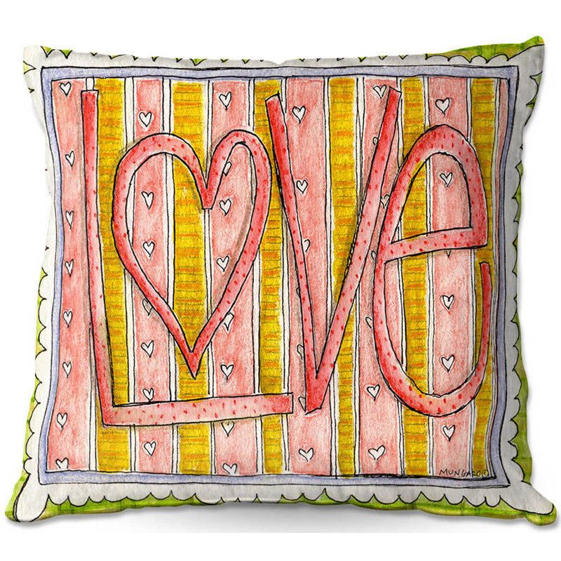 Striped Reversible Throw Pillow, 16" x 16"