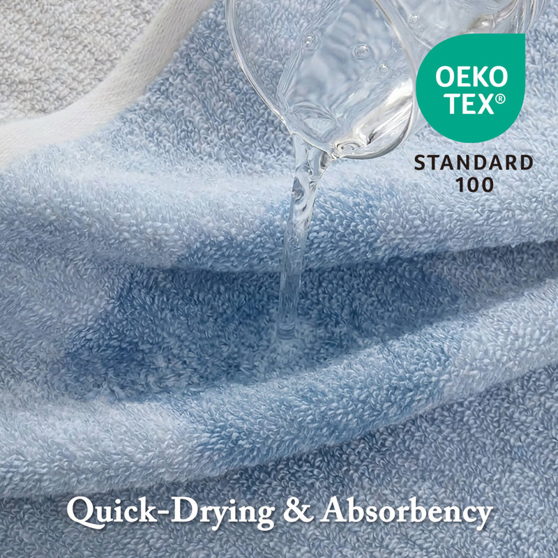 Ensemble de serviettes 6 pièces 100% coton 550 g / m² Hayden, Blue