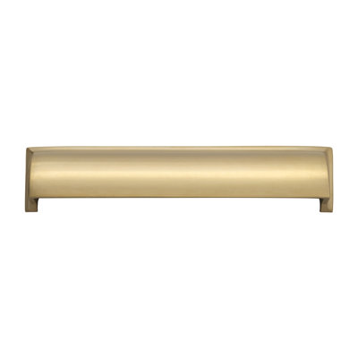 Parkview Collection Cup Pull - 3" & 3-3/4" Center to Center Cabinet Pull Unlacquered Polished Brass - Transitional Hardware for Drawers & Cabinets