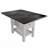 Counter Height Dining Table 2 Extension Leaves Under-Table Storage Solid Wood