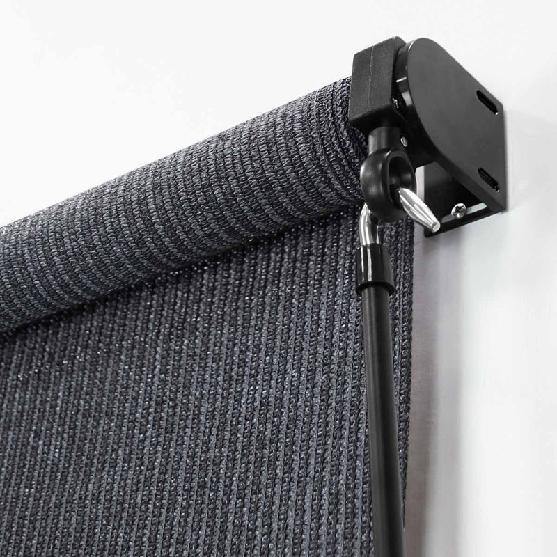 Rideau roulant extérieur en tissu 72 pouces x 96 pouces Lumi Home Furnishings, Gris, L 72 po x L 96 po
