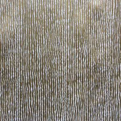 Elizabeth Fabric | Textured Striped Faux Silk Fabric | Color Gold
