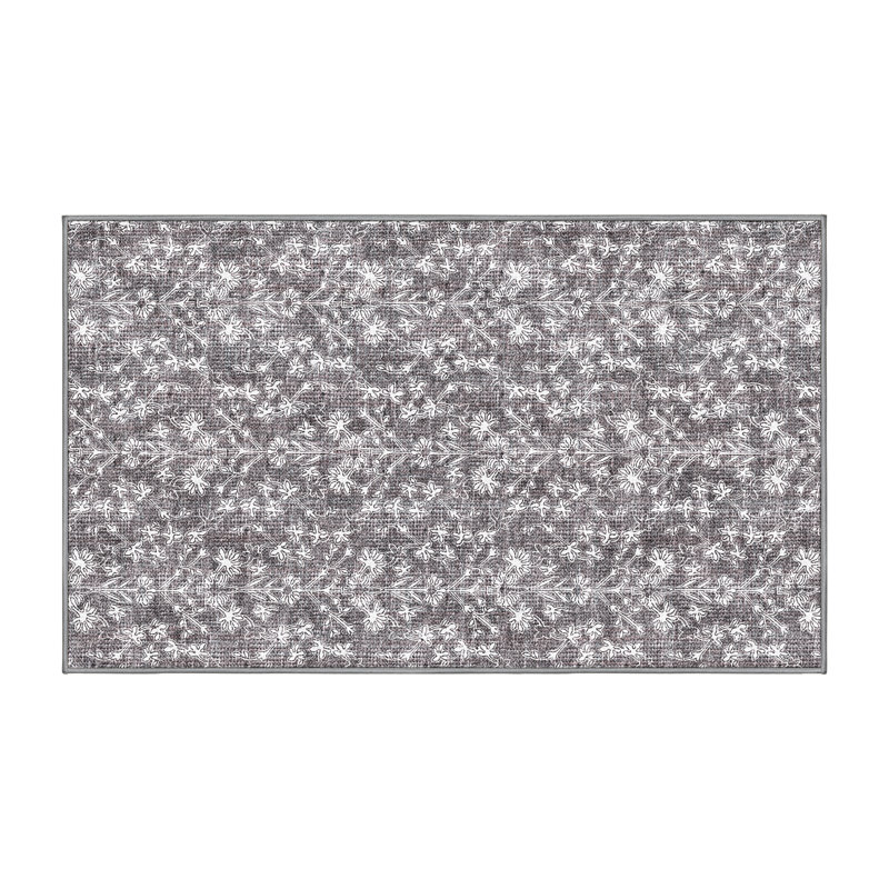 Ameswood Washable Floral Indoor Rug, Rectangle 3' x 5'