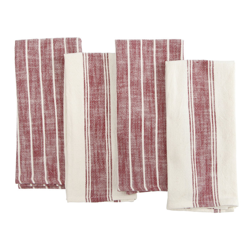 Serviette de cuisine 100% coton KAF Home, Red